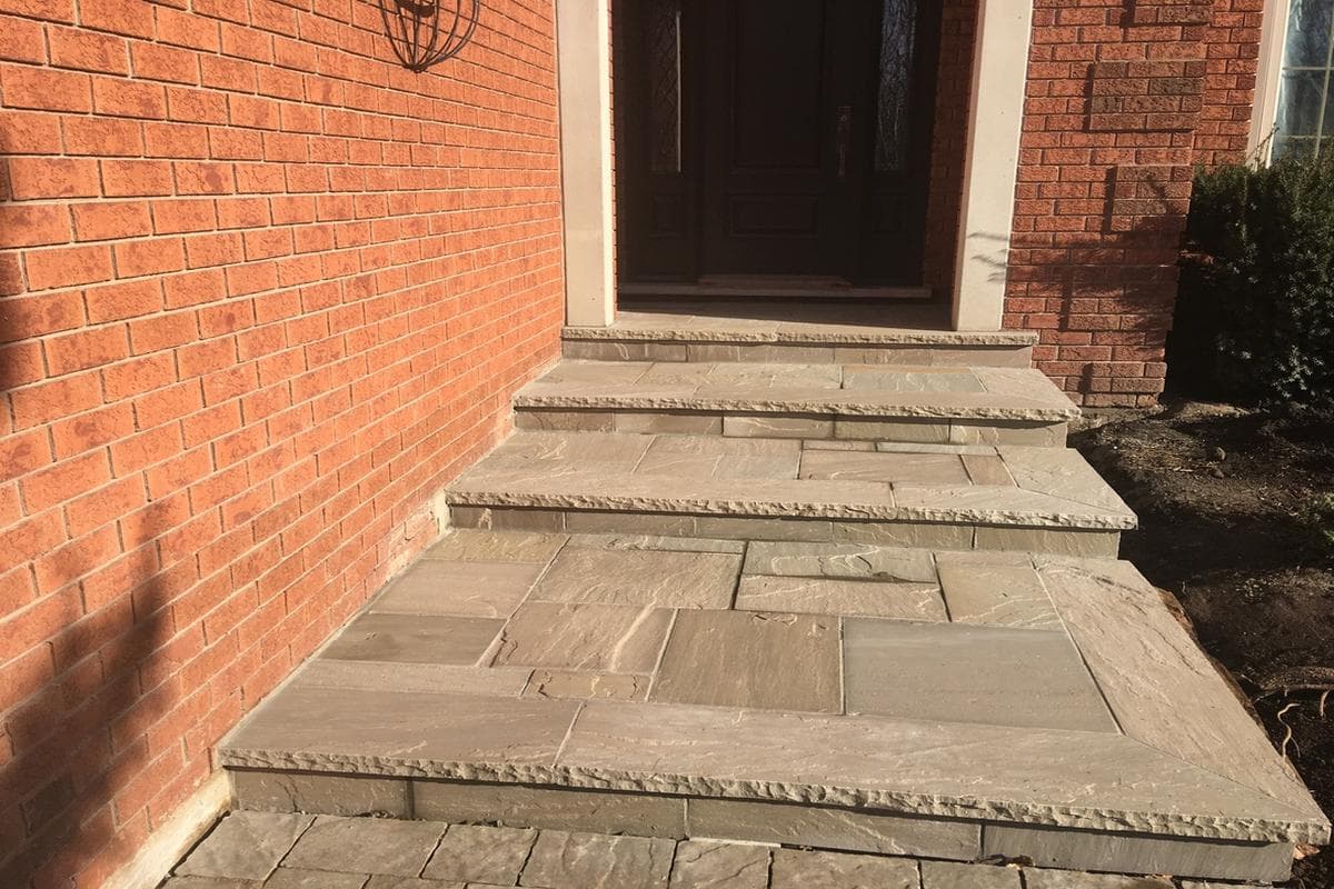 Flagstone walkway and details